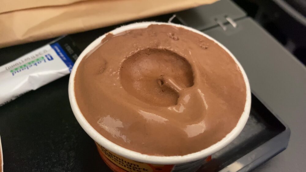 機内チョコアイス